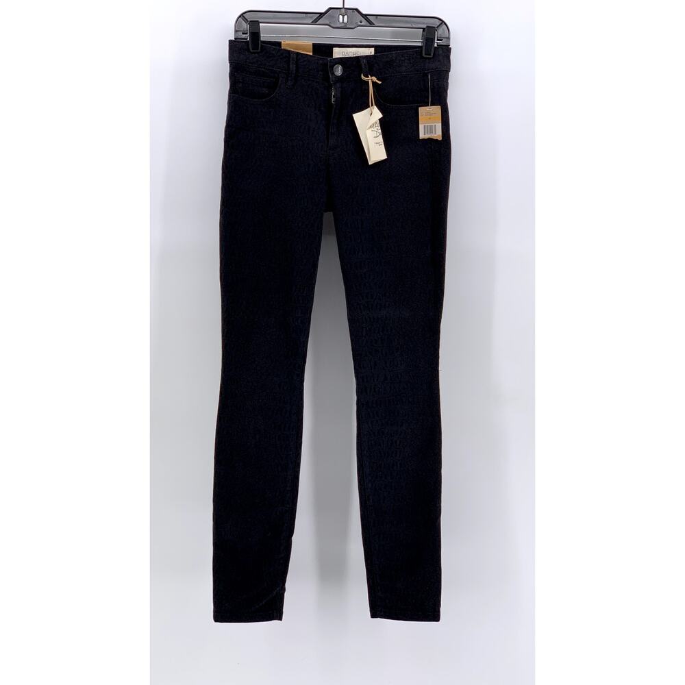 RACHEL RACHEL ROY Women's Black Novelty Skinny Jeans SZ 29